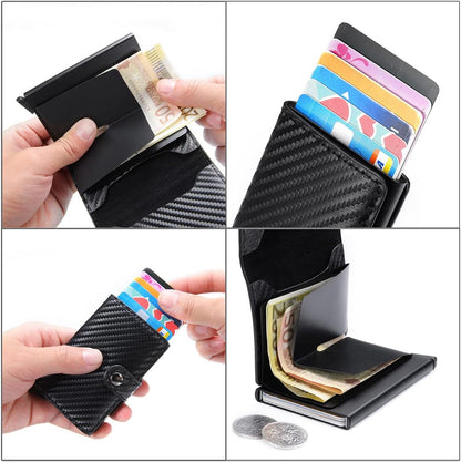 Cartera Inteligente Pop-Up con RFID – Acceso Rápido y Estilo Premium
